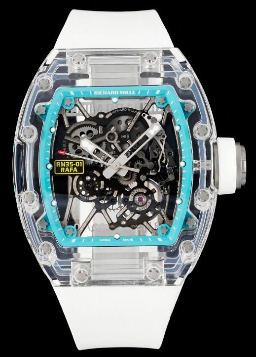 Richard Mille Replica Watch RM35-01 Tourbillon Sapphire Blue